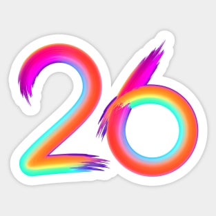 Brushed 26 Sticker